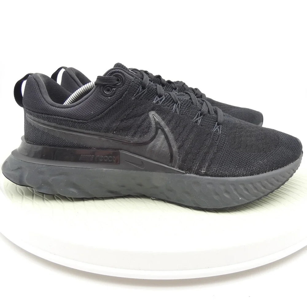 Nike React Infinity Run Flyknit 2 CT2357-003 Mens 12 Running Shoes Black Sneaker